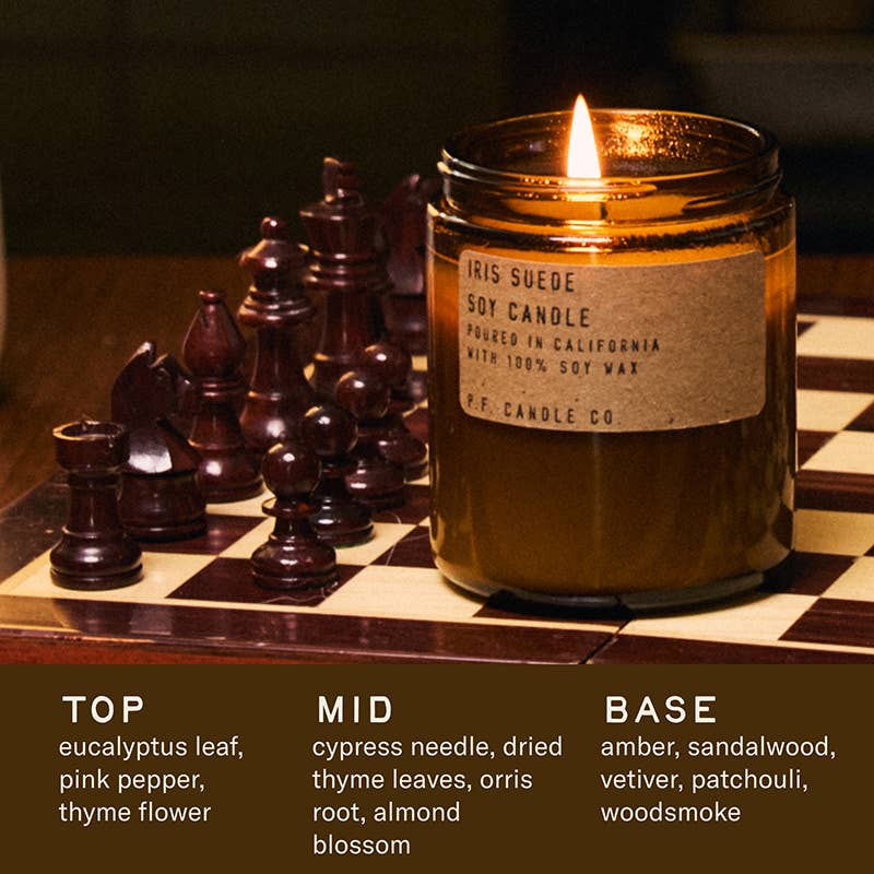 Iris Suede– 7.2oz Soy Candle