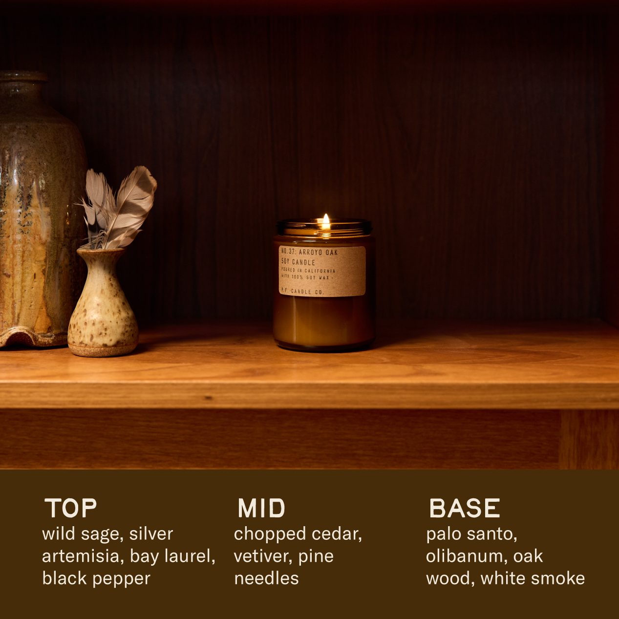 Arroyo Oak – 7.2 oz Soy Candle