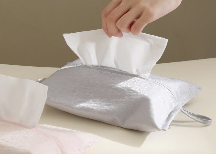 Wall-Mount Tissue Box or Face Towel Storage Bag